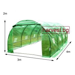 Тунелна оранжерия 4/3/2 м., 12 кв.м.